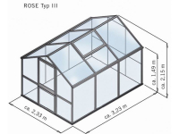 Gewächshaus Rose Typ lll