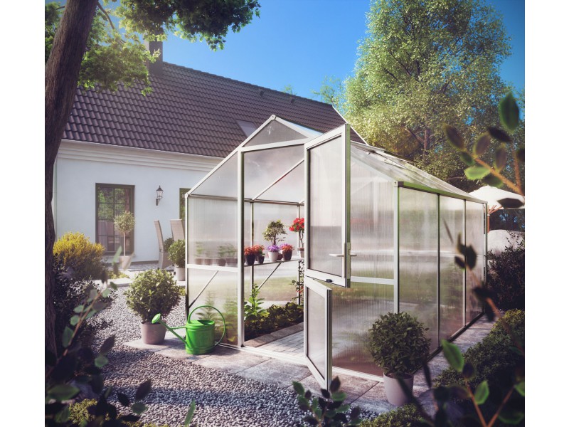 Gewächshaus Rose mit 10 mm Doppelstegplatten