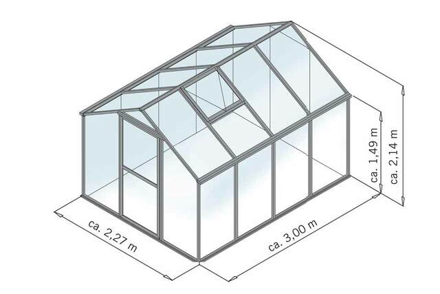 Treibhaus Callas IV pressblank Zeichnung