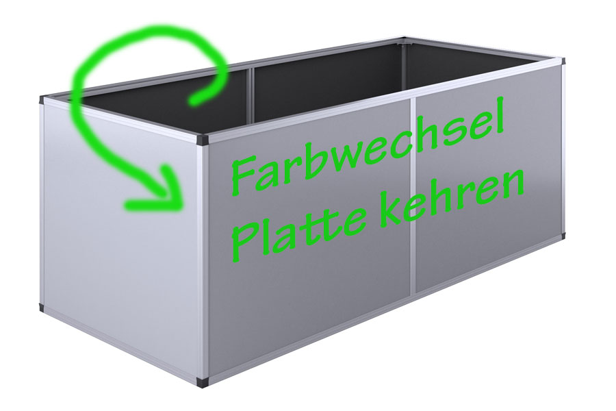 Hochbeet Alu Farbwechsel